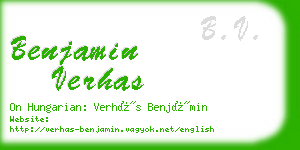 benjamin verhas business card